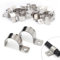 20 Piezas Abrazaderas para Tubo 25mm Soportes para Tubo de Un Solo Agujero en Acero Inoxidable V2A Soportes en U Abrazadera Sujetadores para Cables Ø 25-25.5mm Fijación de Tuberías de Agua