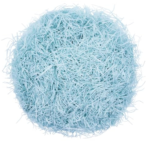 200g Raffia Füllmaterial Geschenk Hamper Shred Geschreddertes Papier Geschenk Füllung für Party Hamper Füllung und Geschenkverpackung für Geschenkbox Dekorations (Hellblau)