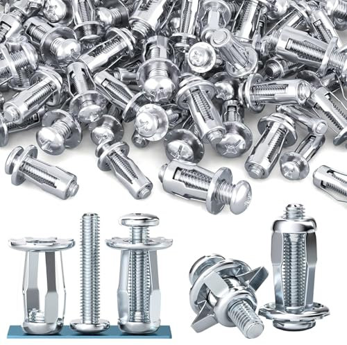 ORTAVA Tasselli per cavità in metallo M5 x 25, 20 pezzi Jack Nuts Petal Nuts Expansion Nut Set di tasselli per cavità per fissaggio pareti cave, cartongesso e lamiera di ferro