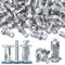 ORTAVA Hohlraumdübel Metall M5x25, 20 Stück Jack Nuts Petal Nuts Expansion Nut Hohlraumdübel Set, Hohlraum Metallanker für Befestigungen Hohlwänden, Gipskarton und Eisenblech