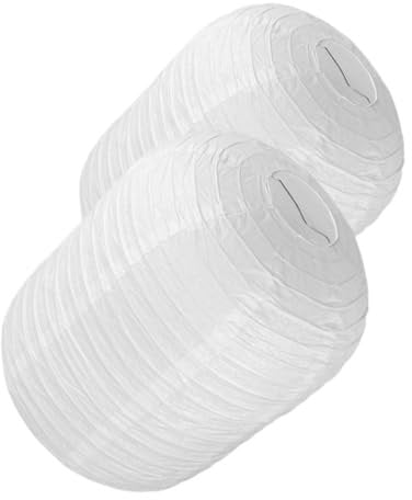 AUTSUPPL 2st Papierlaterne Chinesische Pendellampenabdeckung Japanischer Lampenschirm Dekorative Hängende Laternen Lampenschirm in Kugelform Lampenschirm Aus Reispapier Weiß Eisen