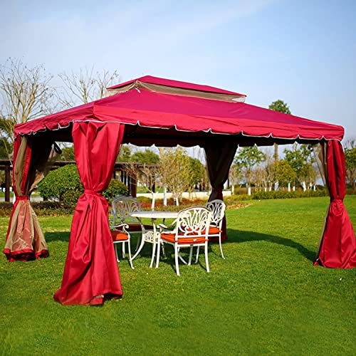 Pop-Up-Pavillon-Zelt aus Aluminium für den Außenbereich, mit wasserdichtem Vordach und Moskitonetz, 2,4 m x 2,5 m, ideal für Rasen, Garten und Hinterhof