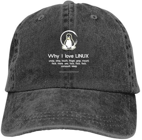 Sommerkappe Sonnenblende Inux Sys Admin PenguinP Hip Hop Caps Computer CPU Core Cowboyhut Schirmmützen