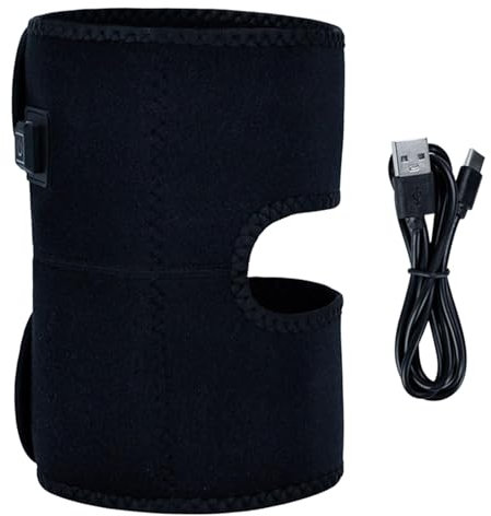 Almohadilla térmica de rodilla, rodillera térmica, calentador de rodilla alimentado por USB, rodillera de calor ajustable, calentador de rodilla para rodillera térmica, rodillera eléctrica, calentador