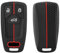 Happyit Silikon-Schlüsselanhänger Hülle für Audi A4 B9 A5 A6 8S 8W Q5 Q7 4M S4 S5 S7 TT TTS TFSI RS 3 Tasten