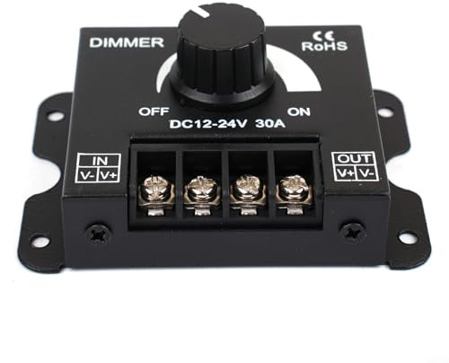 Automemory Stabilizzatore di tensione, 12V 24V, alimentatore 30A, controllo della luminosità della luce LED