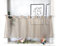 Devola Scheibengardinen Voile Kurzgardine mit Schlaufen Modern Bistrogardine Transparent Fenstervorhang Kurz Gardine Einfarbig Fenstergardinen Küche HxB 45x60cm Sand 1 Stück
