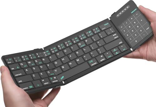 Nillkin Tastiera Pieghevole con Touchpad Nero
