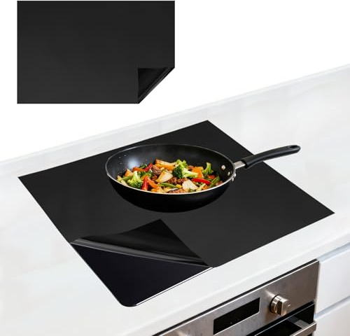 Induction Hob Protector Mat 78x52cm Silicone Induction Hob Cover Cooktop (Magnetic) Scratch Protector Heat Resistant Stove Cover Easy-to-Clean BPA-Free Multifunctional Mat for Cooktop Protection
