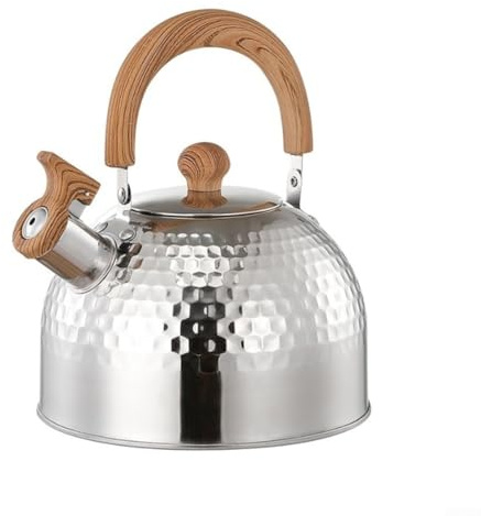 Bouilloire à thé en acier inoxydable pour aventures en plein air, design sifflant, cafetière pour cuisinière, options 2 L, 3 L, 4 L (2000 ml)