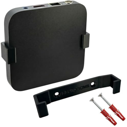 Wall Mount Compatible With Sky Stream Puck, Secure PETG Behind TV Bracket, Discreet Space-Saving Holder, Includes Screws & Wall Plugs, Black