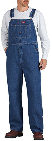 Dickies Herren Latzhose, Stone Washed, 44W x 30L, Stone Washed, 44W / 30L