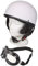 MIL-TEC Casco a scodella con occhiali (Bianco/M)