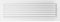 Kratki Rejilla de ventilación Rejilla para Chimenea 17cm x 49cm Blanco con persianas