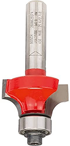 Bosch 1x Abrundfräser Expert for Wood (Radius 6.35 mm, Arbeitslänge 12.7 mm, Professional Zubehör Fräsen)