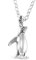 Alexander Castle Halskette mit Pinguin-Anhänger, 925er Sterlingsilber, 45,7 cm lange Silberkette und Schmuck-Geschenkbox, Sterling Silber, ohne Stein
