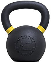 Xenios USA Hartbeschichtete Gusseisen Kettlebell 16 kg, Schwarz, PSCIKBLH16