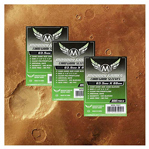 Unbekannt MayDay Standard Card Game Sleeves - Kartenschutzhüllen Vorteilspack 7041 für Terraforming Mars