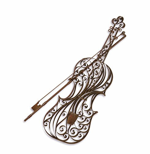 Deko Violine Geige Wanddeko Gusseisen 82,8x40,5 cm