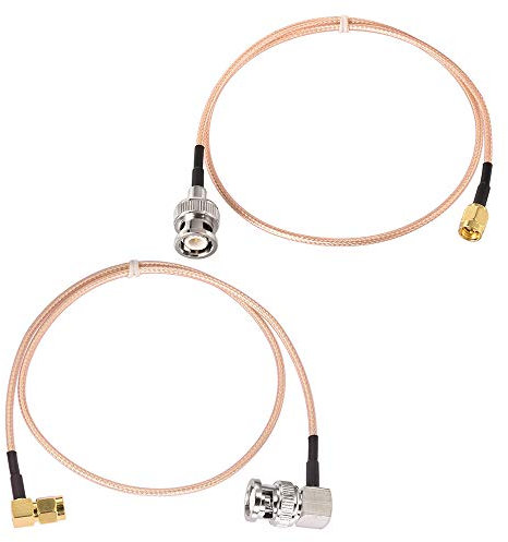 Superbat SMA Male to BNC Male RG316 50ohm Coax Cable 50cm Adapter Extension Cable for Antenna, Ham Radio Scanner, Spectrum Analyzer, Vector Network Analyzer, RTL-SDR USB Dongle, Dummy Load 2Pcs