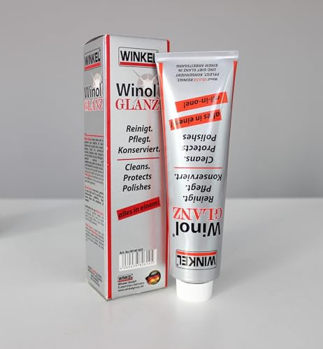 150 ML-Winkel Winol Glanz Metall Reinigung Polierschutzcreme - Metall Glanz - Chromglanz - Auto -Chrom - Kochgeschirr - Gold, Silber, Kupfer, Bronze, Messing, Zinn, Aluminium, Edelstahl