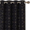 Deconovo Ösenvorhänge für Raum Verdunkeln, Blickdichte Gardinen, Sonnenschutz Vorhang für Wohnzimmer, 214x132 cm(HöhexBreite), Schwarz, 2er Set