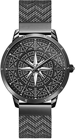 THOMAS SABO Herren Analog Quarz Uhr mit Edelstahl Armband WA0374-202-203-42 MM