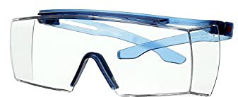3M™ SecureFit™ 3700 Überbrille, blaues Gestell, Antikratz-Beschichtung+ (K), klare Scheibe, SF3701ASP-BLU