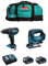 MAKITA Kit MK202 (Taladro Percutor DHP482 + Sierra de Calar DJV182 + 2 Baterías de 5,0 Ah + Cargador + LXT600)