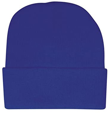 Unisex-Wintermütze, 100% Acryl, 22 Farben, für Damen und Herren, Royal Blau, One Size