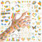 Qpout 12PCS Rainbow Glitter Tattoo Schmetterling Herz Regenbogenfahne Body Art Aufkleber 130+ Glitzerstile Stolz Tattoos für Mädchen Jungen Geburtstagsfeier Stolz