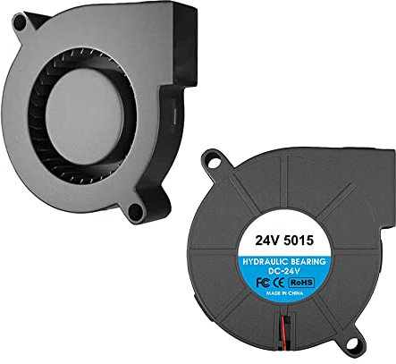 3D Printer 5015 Fan 50 x 50 x 15 mm 24 V DC Blower Fan for Crealty Ender 5 S1 Extruder Nozzle Fan Cavabien