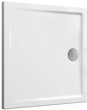 VITRA Receveur de Douche céramique Cascade Ultra-Plat Blanc Brillant VitrAantislip (antidérapant) 90x90 cm