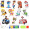 YOUYIKE Paw Patrol Diamant Aufkleber Kit, 12 Stück 5D Diamond Painting Kinder, DIY Diamant Painting Kit für Kinder Anfänger, Geburtstags Geschenk für Jungen Mädchen