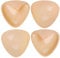 Pipihome Sticky Push Up Bra, 2 Pairs Double-Sided Women's Adhesive Boost Cups Stick on Bra Pads Inserts, Triangle Silicone Chicken Fillet Inserts for Women Girls Any Cup Cover