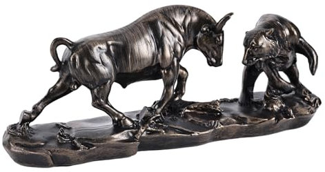ZHANYUN Bullenstatue - Wall Street Charging Bull Decor for Finance Office, Stock Market Gifts & Forex Accessories