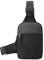 BENIFILE Sling Bag Wasserdichte Nylon-Brusttasche, leichter Mini-Rucksack, kleine Crossbody-Tasche für Damen und Herren, Reisen, Wandern, Schwarz , M