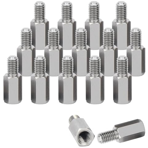 Kado Wall Mount Spacer Adapter Set for Desktop/Portable Monitor - 16-Pack M4 Female to M4 Male Extender 10mm/0.39in Configurable to 20mm/0.78in 30mm/1.18in 40mm/1.57in 50mm/1.97in for Sceptre Monitors