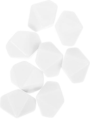 JOINPAYA 8pezzi Dadi Vuoti in Acrilico Pz Per Giochi Dadi Da Gioco Da Te Accessori Per Giochi Facile Scrivere e Dipingere