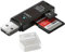 Kartenleser USB 2.0 Stick Card Reader SDHC SDXC MicroSD TF Adapter Speicherkarte (Schwarz - USB 2.0)