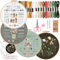 Acidea Stickset für Erwachsene, 4 Sets DIY Kreuzstich Kits für Anfänger, Stanznadel Stickset mit Stickmustern, Sticken lernen 34 Stiche