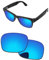 PapaViva Lentes de repuesto compatibles con gafas de sol Ray-Ban Meta Wayfarer RW4006 de 50 mm, Hielo Azul, RW4006 50mm