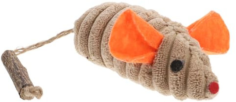 TOGEVAL Cute Catnip Mice Toys Interactive Simulation Toys for Indoor Cats Teethe and Chew Kitten and Adult Cat Play