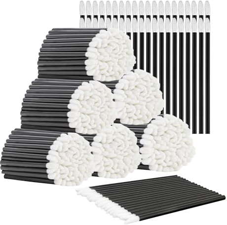 COCIDE 700Pcs Disposable Lip Brush– Lip Applicators Makeup Applicators Lipstick Brush Makeup Brushes & Tools Lip Wands Makeup Artist Kit Essentials Beauty Tools (Black, 700Pcs)