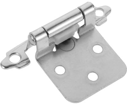 PRETYZOOM Charnière devoir Nickel satiné printemps lourd fermeture automatique charniere porte matériel de remorque matériel pour camping-car robuste plaque d'acier Silver