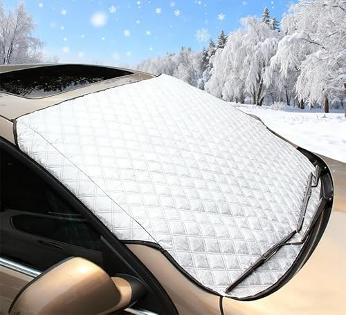 WENINETIES Auto Frontscheibenabdeckung für Skoda Octavia IV 2024 2025, Auto Scheibenabdeckung Sonnenblende Autoscheibenabdeckung Frost Sonne UV
