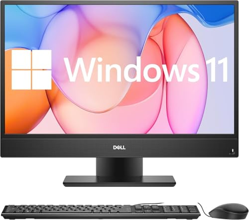 Dell OptiPlex 5260 All in One Computer Desktop PC, 21,5 Zoll AIO FHD (1920 x 1080), Core i5-8500, 16 GB RAM, 512 GB SSD, No DVD, QWERTY Keyboard, Win11 Pro (Refurbished)