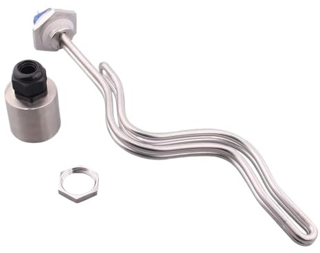 240V 1 NPT Immersion Water Heater, 4500W-6500W SUS304 Brewing & Boiler Heating Element(With locknut,4.5KW)