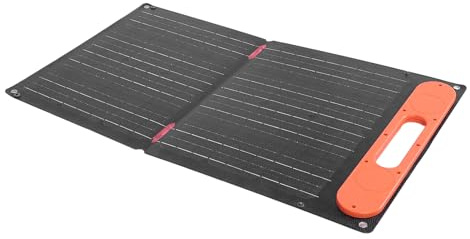 Semme Semme Panneau Solaire Portable Double Face 60 W 12 V avec Charge Rapide, Adsorption Magnétique et Ports Polyvalents pour Les Aventures en Plein Air