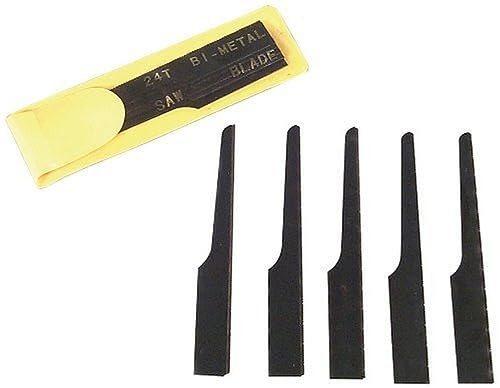 Astro Pneumatic 5SAW Blade Set for 129TW, 24 Teeth per-Inch, Yellow Sleeve